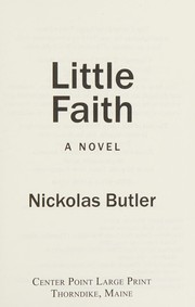Little faith a novel  Cover Image