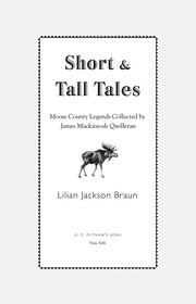 Short and tall tales Moose county legends. Cover Image