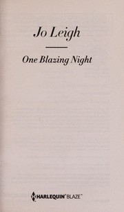 One blazing night  Cover Image